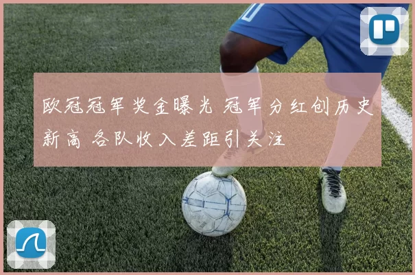 欧冠冠军奖金曝光 冠军分红创历史新高 各队收入差距引关注